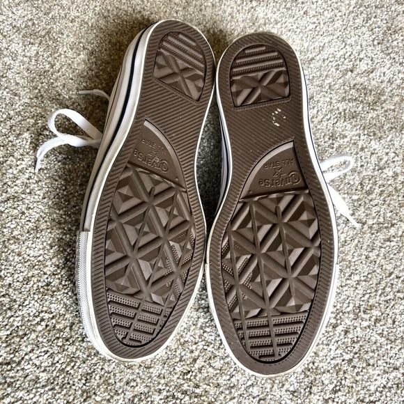 Converse Chuck Taylor 6.5 Leather White All Star Low Top Lace Up - Picture 9 of 10